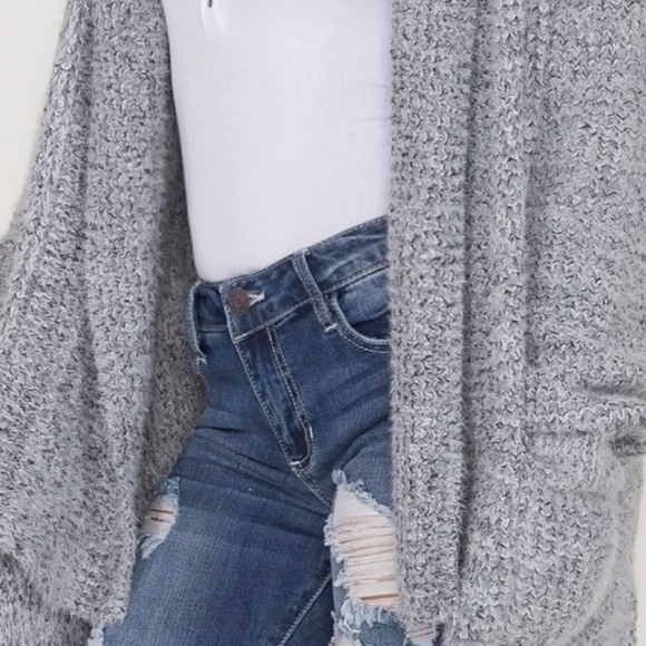 Luxuriously Soft Mohair Waffle Knit Open Cardigan - Picture 5 of 5